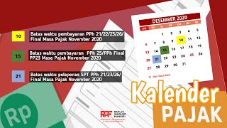 Kalender Pajak Desember 2020