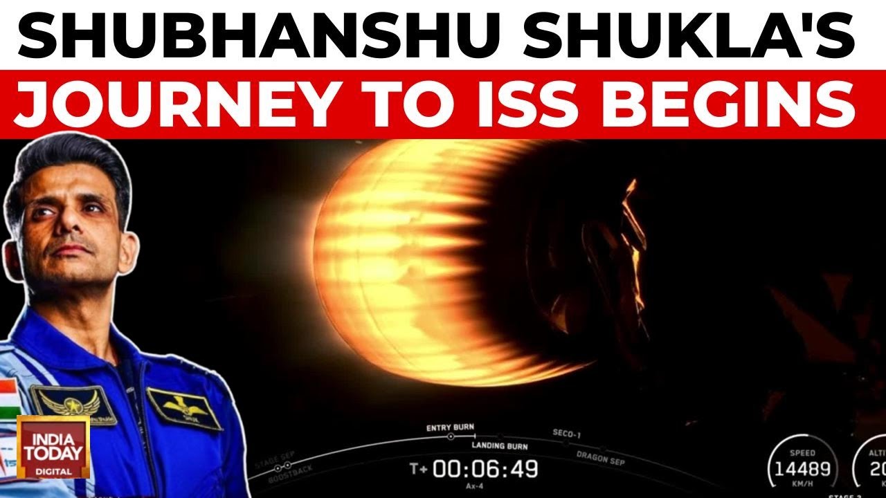 Historic SpaceX Launch: Indian Group Captain Shubhanshu Shukla Heads To ISS | India Today News
