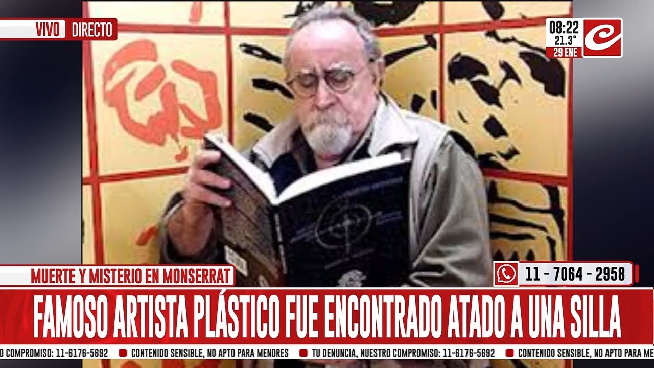 Encontraron muerto a reconocido artista plástico en su departamento de Monserrat