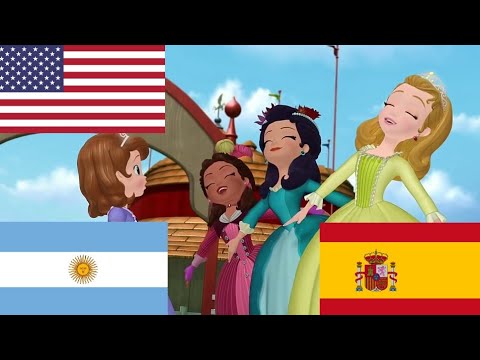 Sofía The First || Princess Things || English Vs Latin Spanish Vs Castilian Spanish