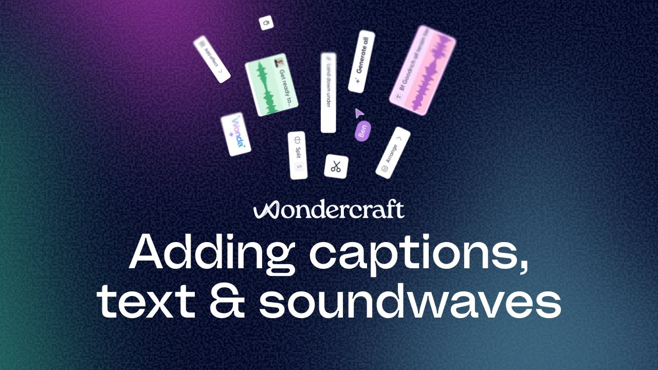 Add Subtitles, Text & Soundwaves to Your Videos