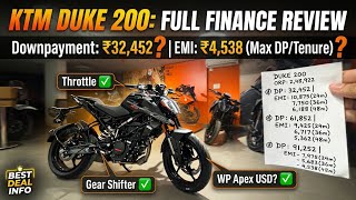 Ktm Duke 200 New Update || FULL FINANCE VIDEO || Downpayment?? || EMI??? #ktm #ktmduke200 