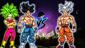 Goku UI V2 RN OP (New) & Kefla SSJL V2 RN OP (New) VS Son Goku US MUI V3.5.OP in Jump Force Mugen