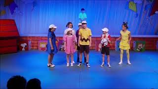 Peyton Podgorski singing T-E-A-M Baseball Song as Charlie Brown