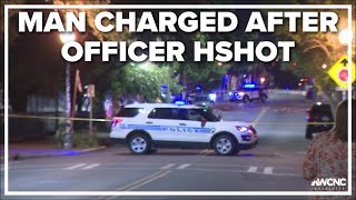 Man charged after CMPD officer shot in the leg in NoDa