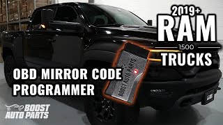Use Boost Auto’s OBD Mirror Code Programmer To Enable Signal & Puddle Lights | 2019+ Ram 1500 Trucks
