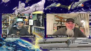 ROBOT NATION v1 #1 Kickstarter stream with guest, Indie Comics Artist Creative, GREG HARMS