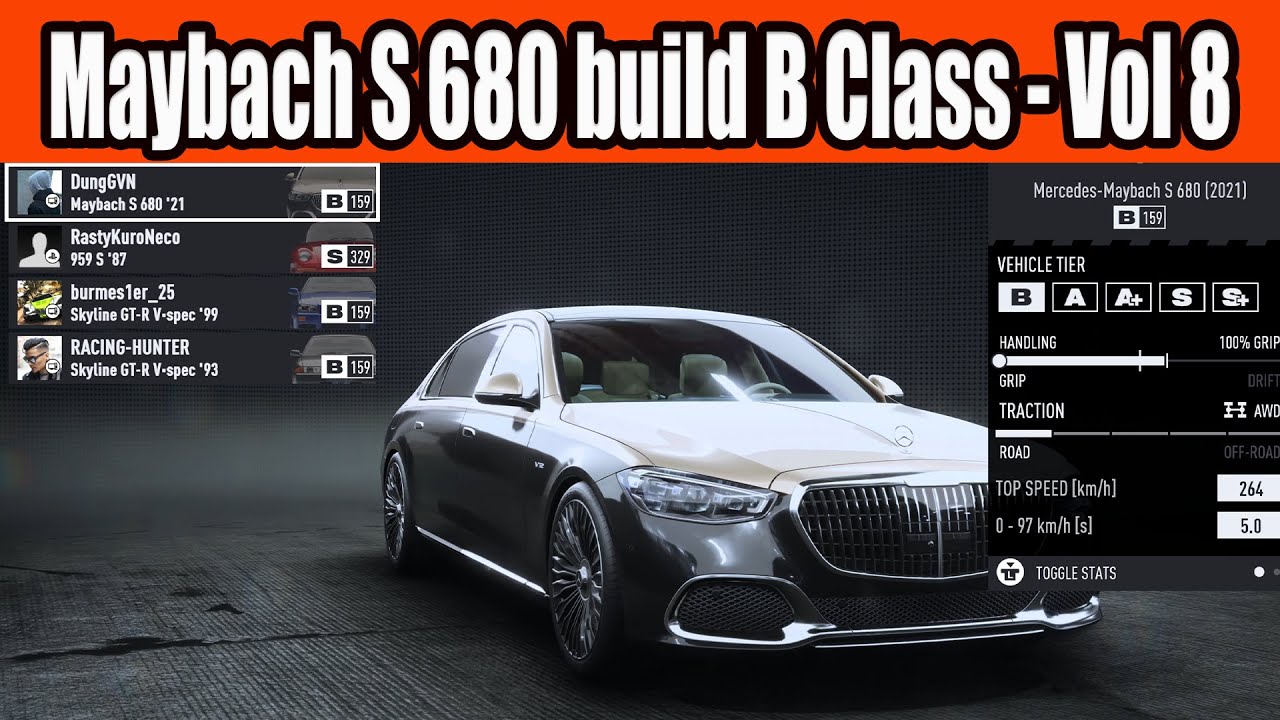 Mercedes-Maybach S 680 build B Class Car in NFS Unbound Vol 8
