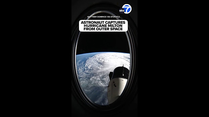 Dramatic footage shows Hurricane Milton from space