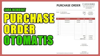 PURCHASE ORDER OTOMATIS DI EXCEL