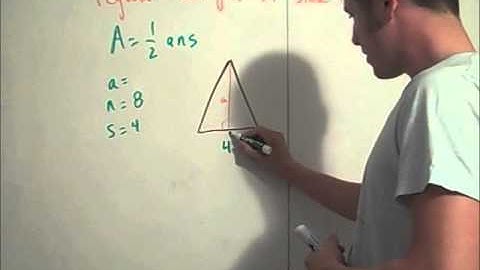 Area of regular polygons