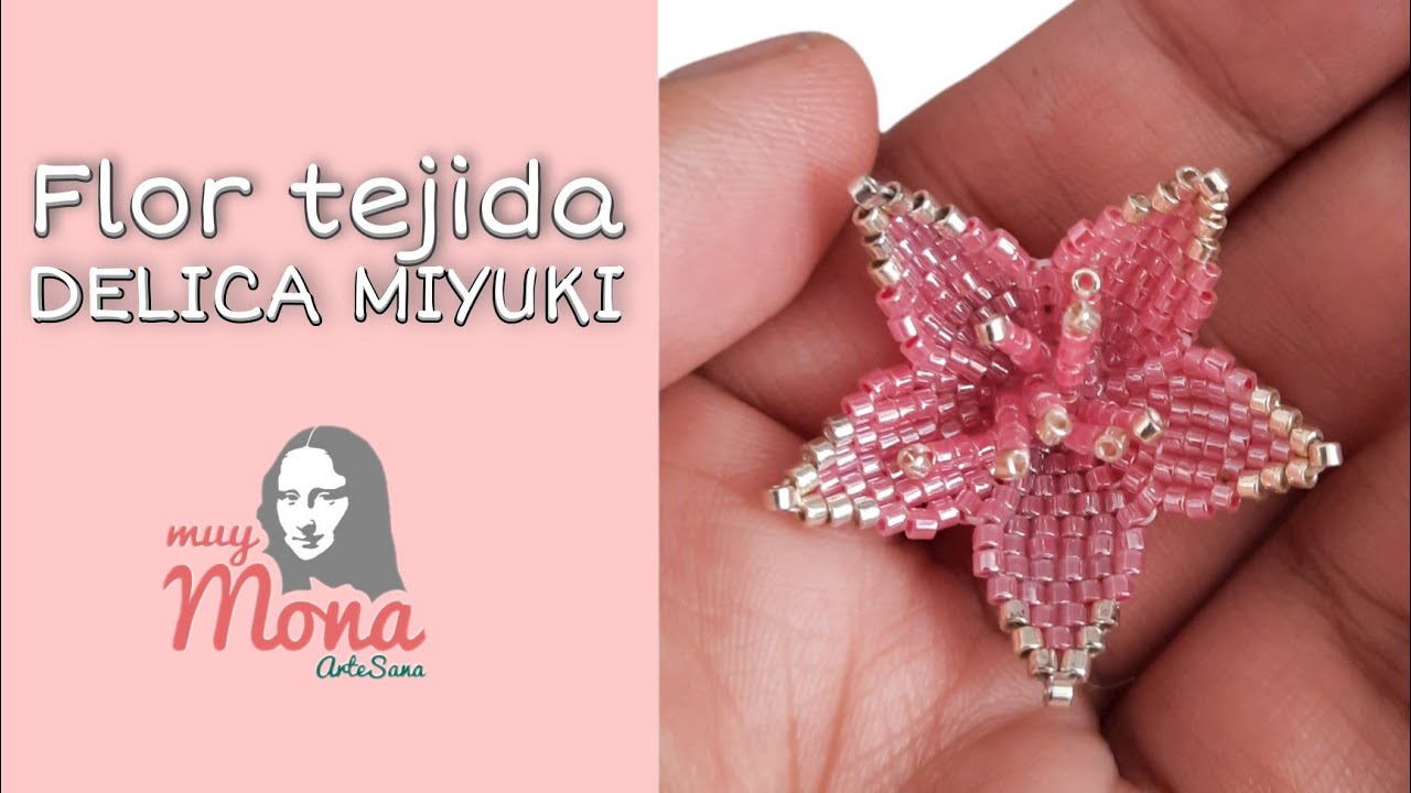 Tutorial - Flor tejida delica miyuki 🌺 (1era parte) #miyuki #bead
