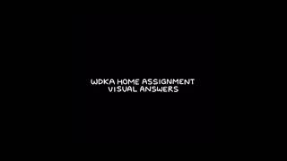 WDKA Home Assignment - Visual Answers