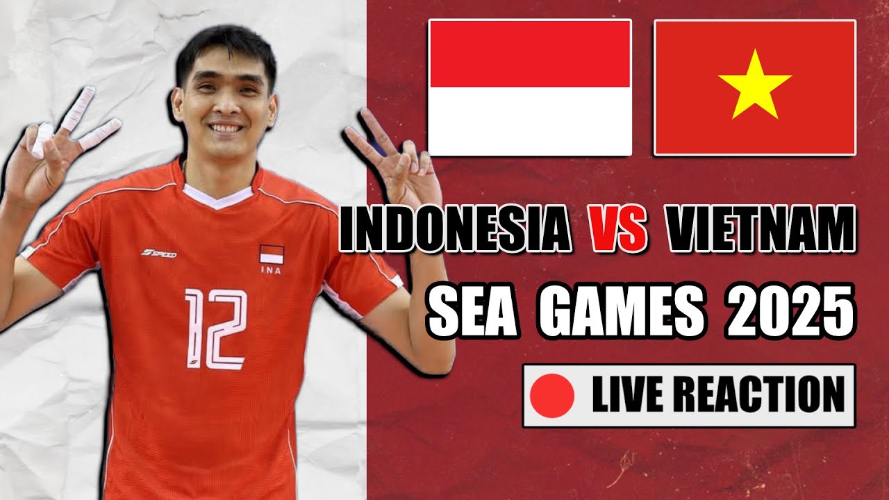 🔴 INDONESIA VS VIETNAM, VOLLEYBALL SEA GAMES 2025 LIVE REACTION