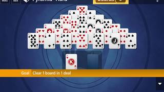 Microsoft Solitaire Collection: Pyramid - Hard - October 14, 2016