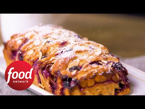 Blueberry-Cream Cheese Pull-Apart Bread | Food Network