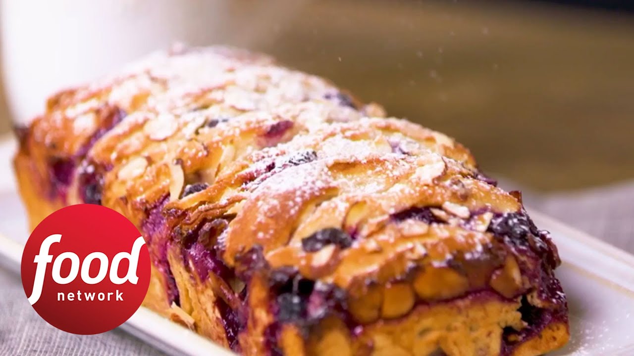 BlueberryCream Cheese PullApart Bread Food Network YouTube