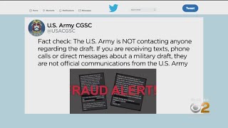 U.S. Recruiters On Draft Alert Texts: Don't Worry, They're Fake