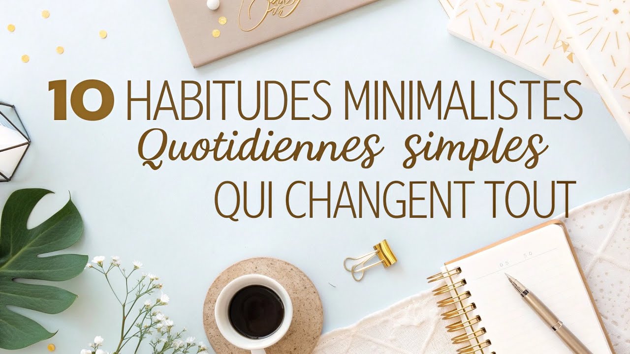 Minimalisme au Quotidien: 10 Habitudes Simples Qui Changent Tout! - YouTube
