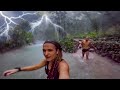 Caught in a Storm - Filming in water when this happened. Mayfield Falls. Jamaica Video Guide.