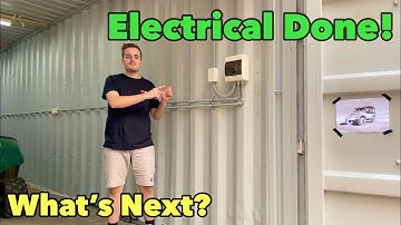 40ft Shipping Container WORKSHOP Build - Electrical Part 2