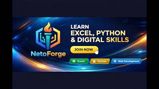 Lesson 7.1: VLOOKUP in Excel (Core Skill) | Tutorial for Beginners | Netoforge Academy