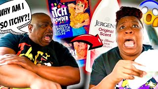 Putting ITCHY POWDER In My FIANCE'S LOTION BOTTLE PRANK! *HILARIOUS REACTION*