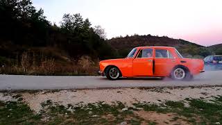 moskvich 2140 burnout test