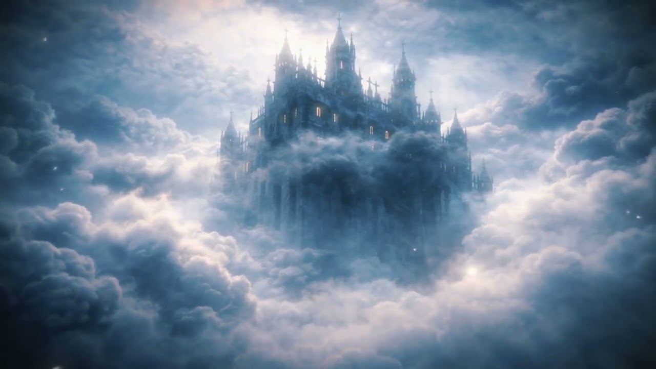 Floating Castle in the Clouds — Ambient Meditation Music | 4K · 1 Hour