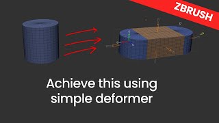 Extender Deformer in ZBrush
