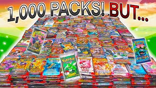1,000 PACKS, BUT The Video Ends If I Pull The BEST Pokemon Card (10,000 Subscriber Special!)