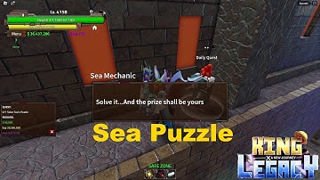 How To Solve Sea Puzzle in King Legacy | Sea 3 Puzzle Quest | Third Sea