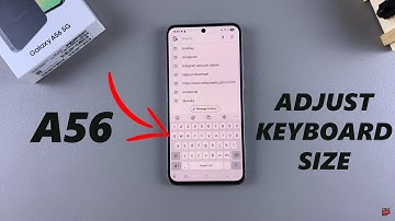 How To Change Keyboard Size On Samsung Galaxy A56