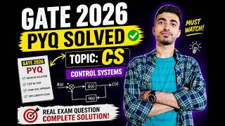 GATE 2026 EE PYQ Solved 🔥 | Control Systems | Complete Solution