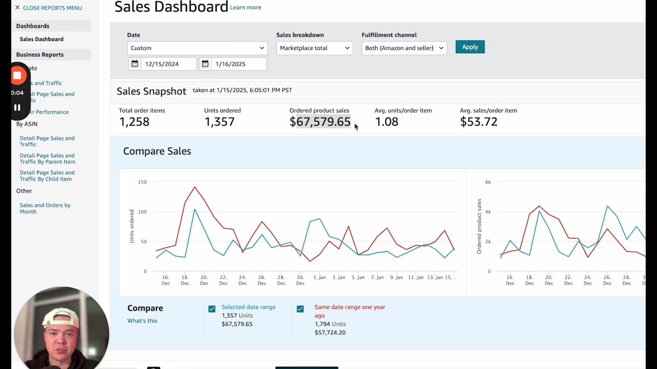 $29,304/month with amazon selling - just copy me