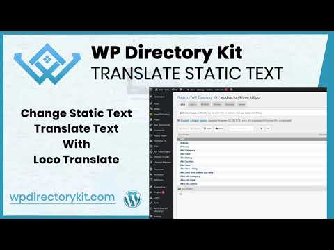 Change Static Text or Translate in WordPress - YouTube