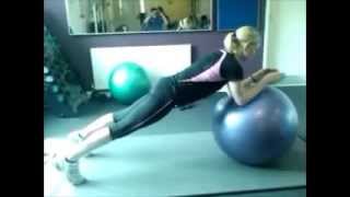 Front Plank on Swiss Ball