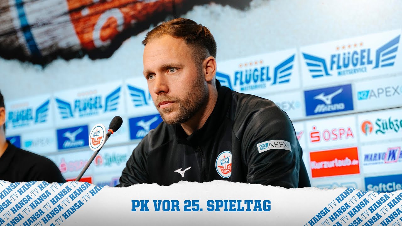 PK vor dem Spiel: F.C. Hansa Rostock vs. SG Dynamo Dresden | 3. Liga