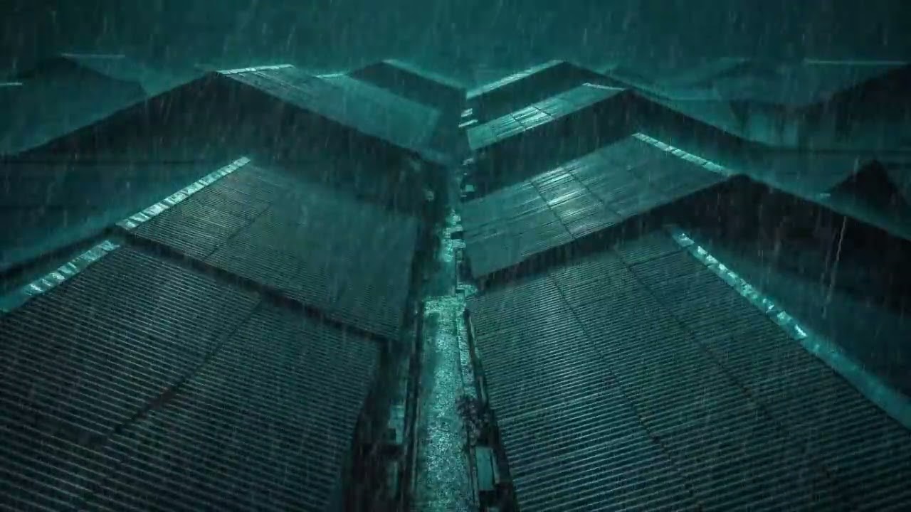 No Ads Rain Sounds for Sleeping – Tin Roof Night Rain with Soft Thunder for Instant Deep Sleep