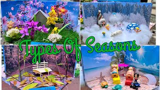 Types of Seasons 3D model for School Project ! SPRING ! SUMMER ! WINTER ! AUTUMN!  Type of season