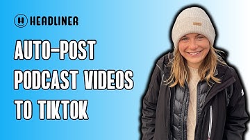 Auto Post Audiograms to TikTok using Headliner #podcastmarketing #podcasttool #podcastingtool