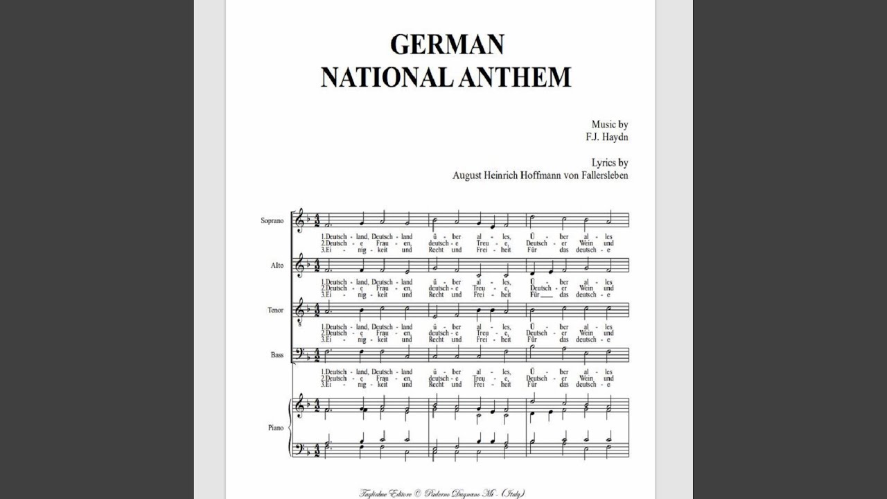 GERMAN NATIONAL ANTHEM (Choir and Orchestra) - YouTube