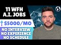 11 work from home ai artificial intelligence jobs no interview worldwide no experience
