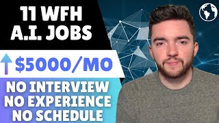 11 Work From Home A.I. (Artificial Intelligence) Jobs NO INTERVIEW Worldwide No Experience