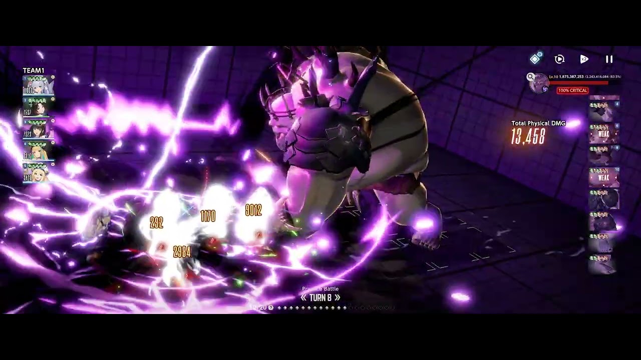 Brown Dust 2 - Master of the Fiend Den (Dark) Lvl 10 clear by the end ft. Angelica & Priestess