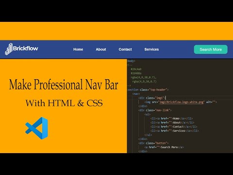 how to create a NAVBAR with Html CSS