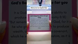 God's Budgeting Advice To You Today Day 1 #GodsWord #GodsPromise #TrustGod #budgetingadvice