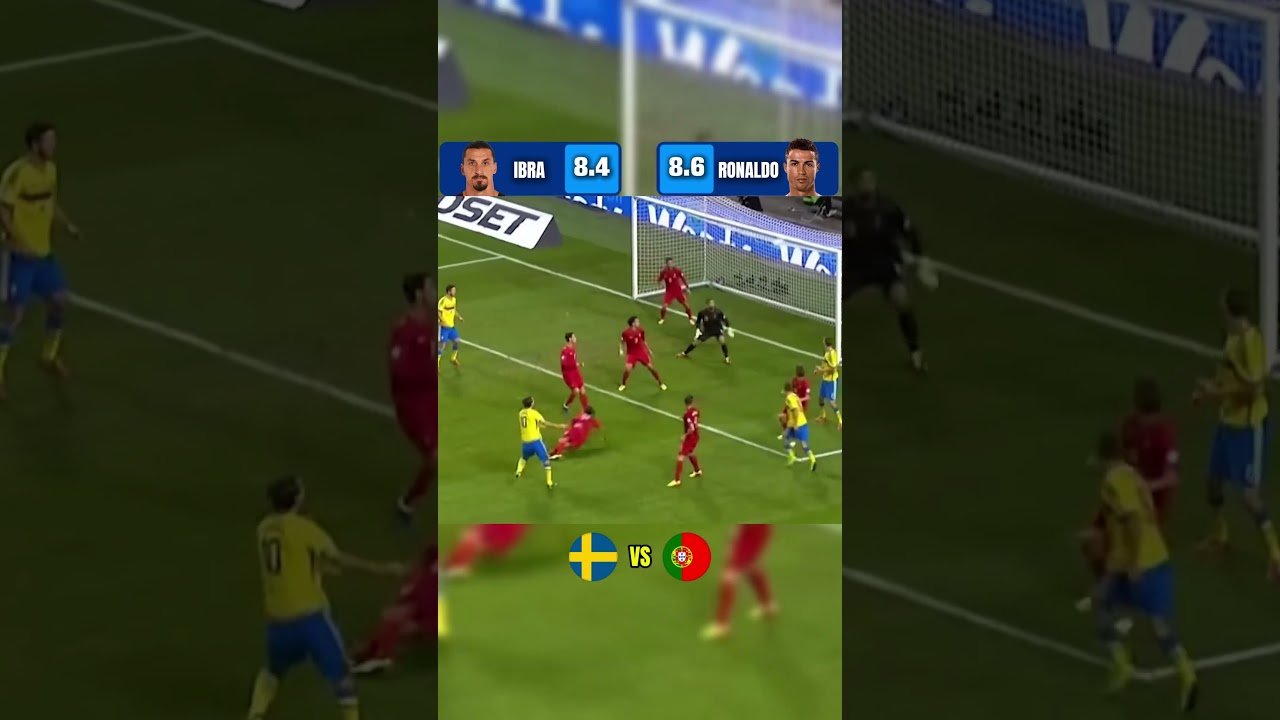 Ibrahimovic x Ronaldo Rating Performance - Sweden vs Portugal 