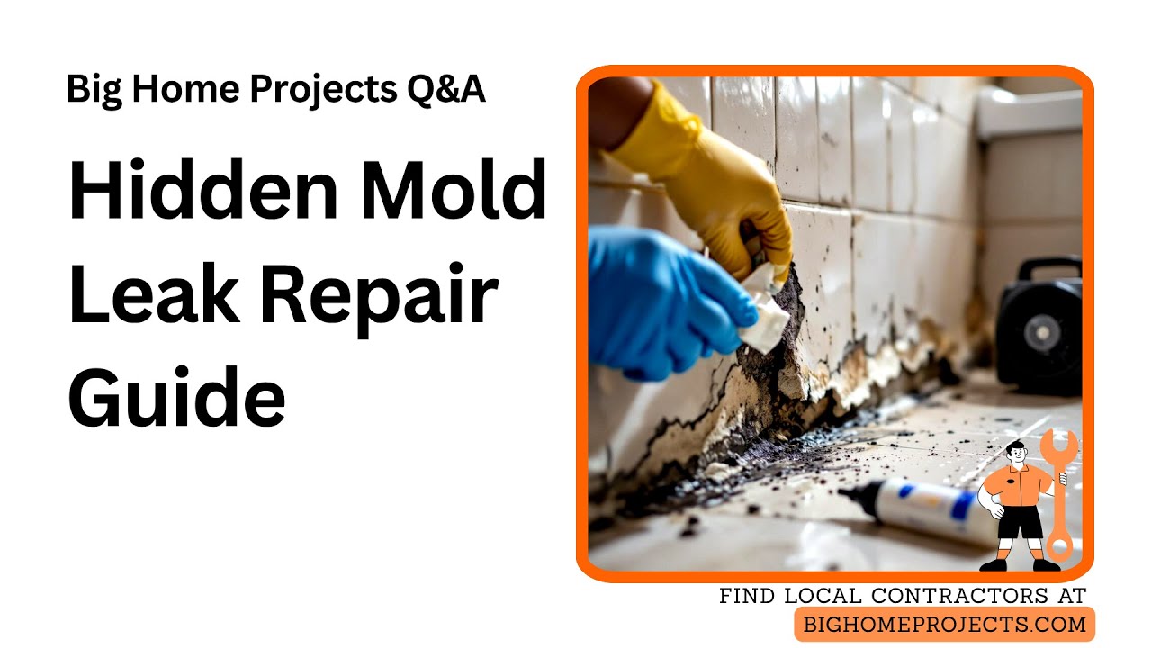 Hidden Wall Mold Leak Probe Caulk Fail Fix