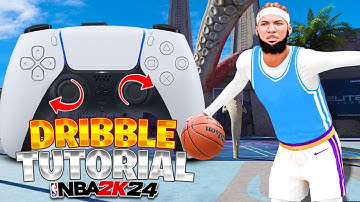 BEST DRIBBLE TUTORIAL IN NBA 2k24- HOW TO LEFT STICK CANCEL + L2 CANCEL (FULL DRIBBLE TUT W HANDCAM)
